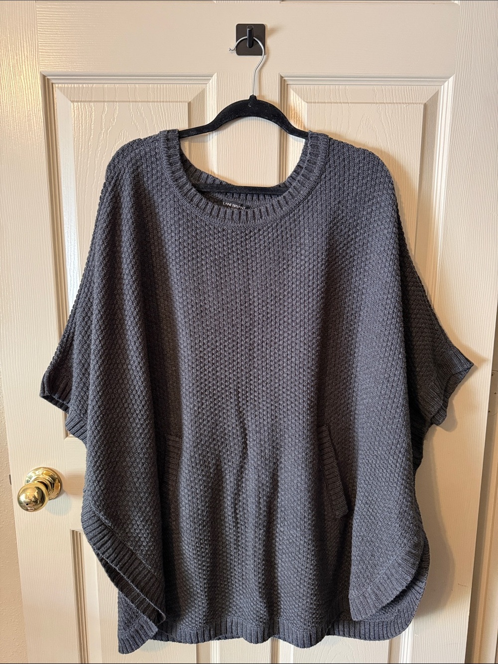 Lane Bryant Charcoal Knit Poncho Sweater